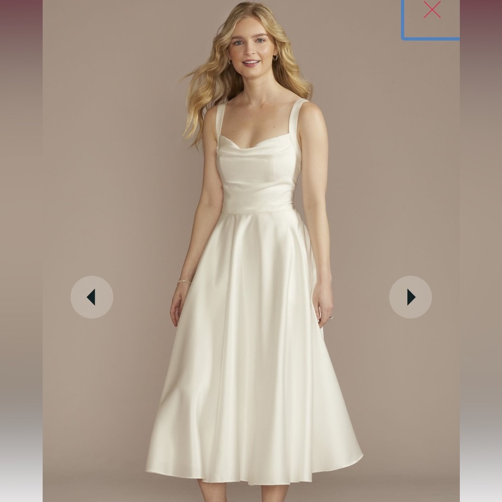 Soft White David’s Bridal Dress (never worn)